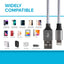 Maplin Lightning Connector to USB-A Braided Cable - 1m - maplin.co.uk