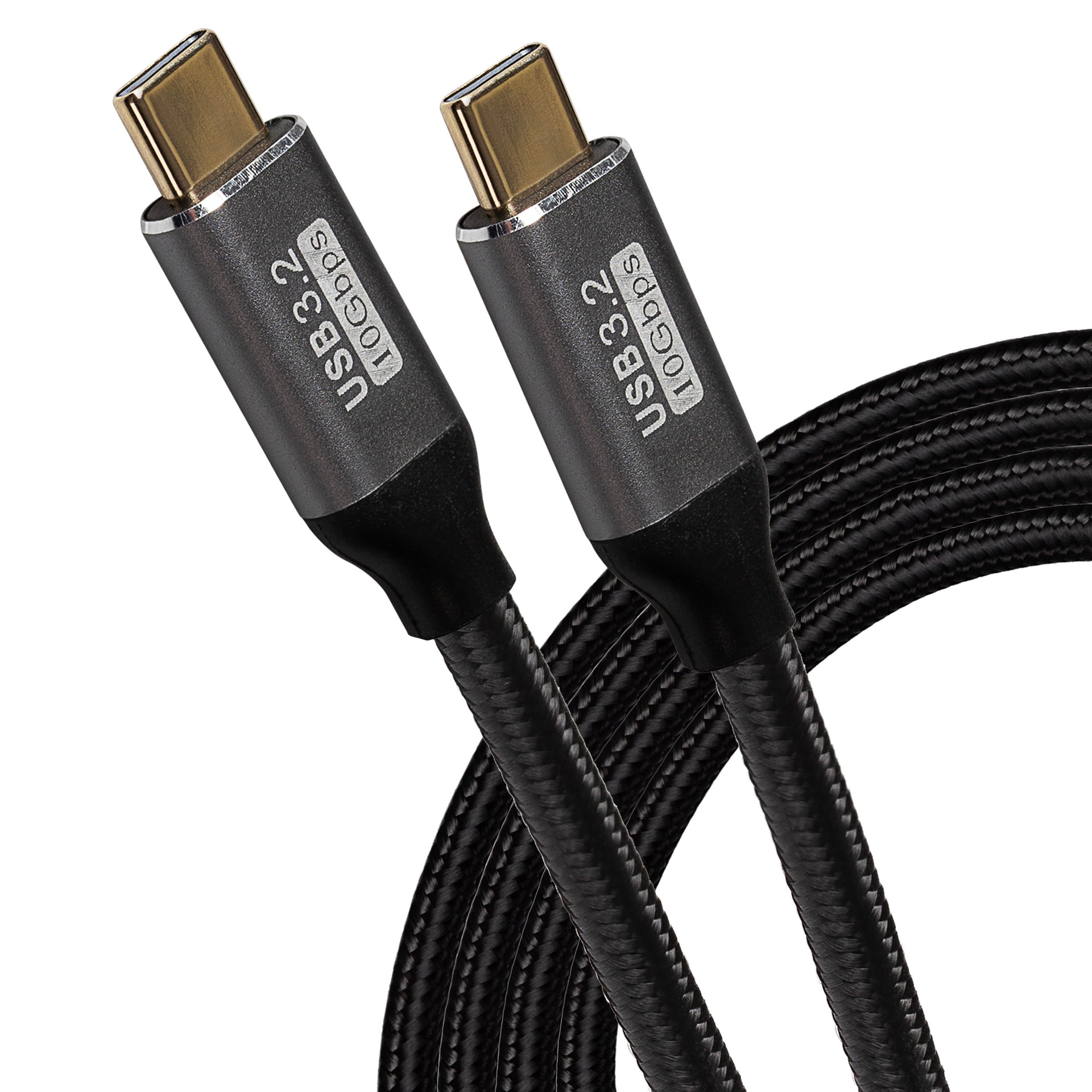 USB C to USB C 3.2 Gen2 100W 10Gbps Super Speed Cable Black 1m