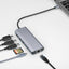 Nikkai USB-C Multiport Hub to 2x USB-A 3.0 / HDMI 4K / Gigabit RJ45 / USB-C PD / SD Card Reader - Silver - maplin.co.uk