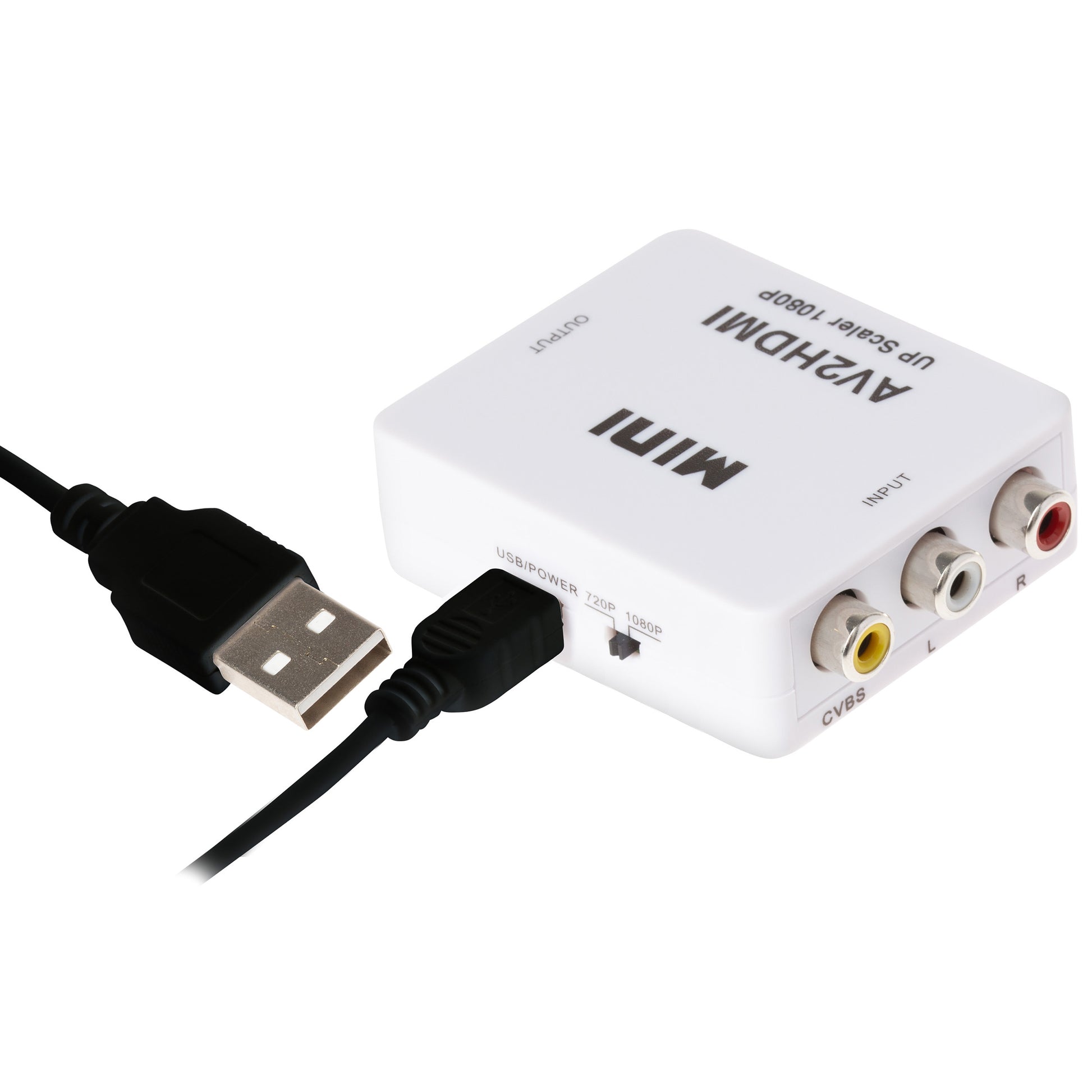 Nikkai RCA Composite to HDMI Converter Adapter 1080P 60HZ Up