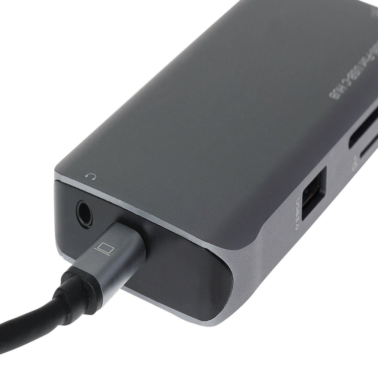 Nikkai USB-C Multiport Hub to 3x USB-A 3.0 / HDMI 4K / Gigabit RJ45 / VGA / USB-C PD / 3.5mm Audio / SD Card Reader - Silver - maplin.co.uk