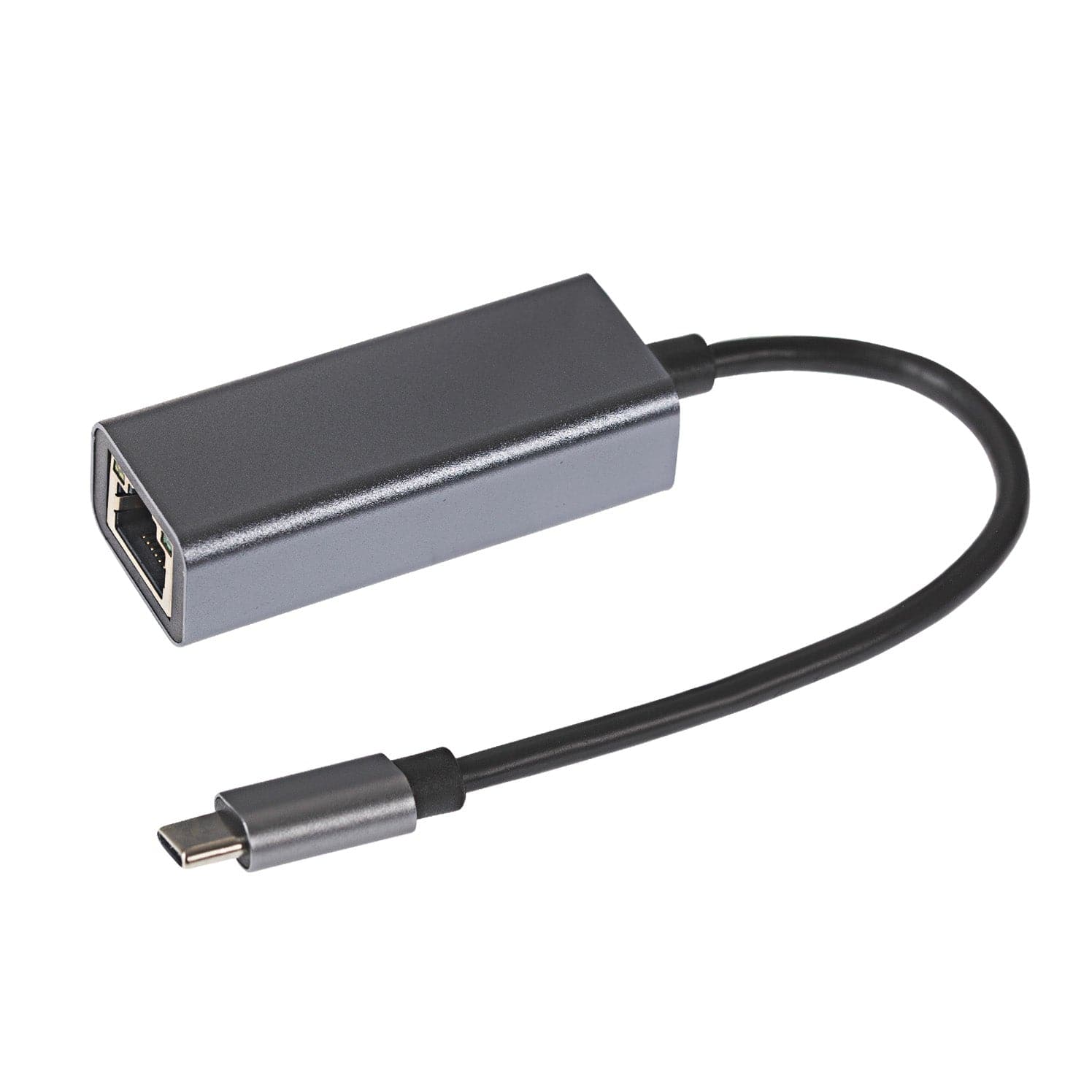 USB C to Gigabit RJ45 Ethernet Network LAN Adapter Black 0.25m