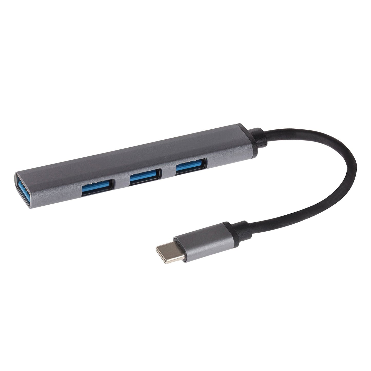 Nikkai USB-C Multiport Hub to 4x USB-A 3.1 Super Speed with 13cm Cable - maplin.co.uk