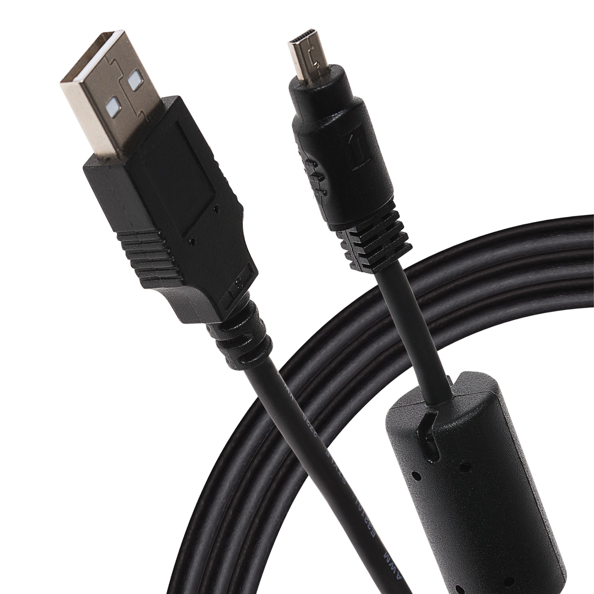 USB to 8 Pin Mini USB Cable Black 0.5m
