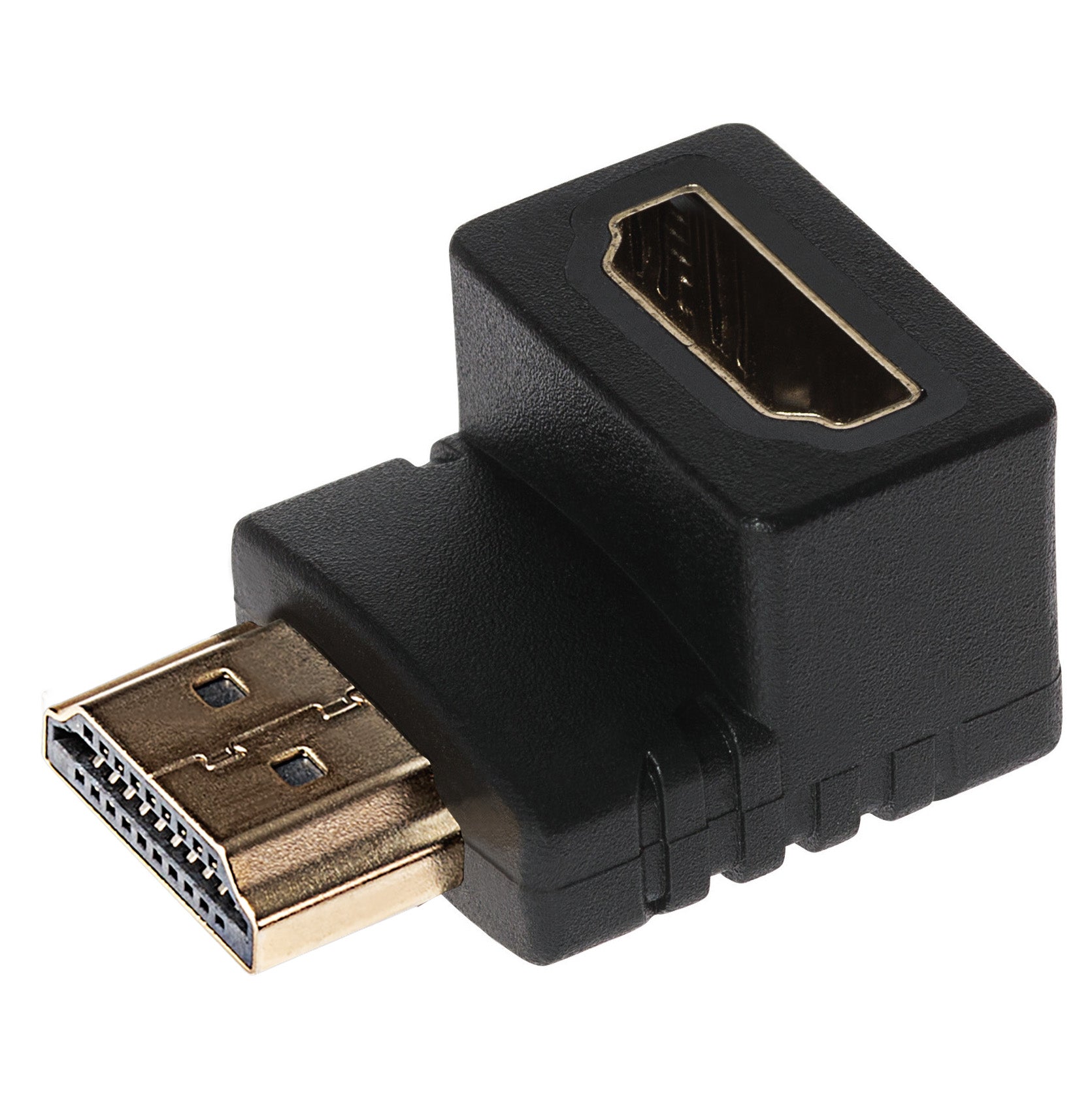 90 Degree Fixed Angle HDMI Male to HDMI Female Adapter