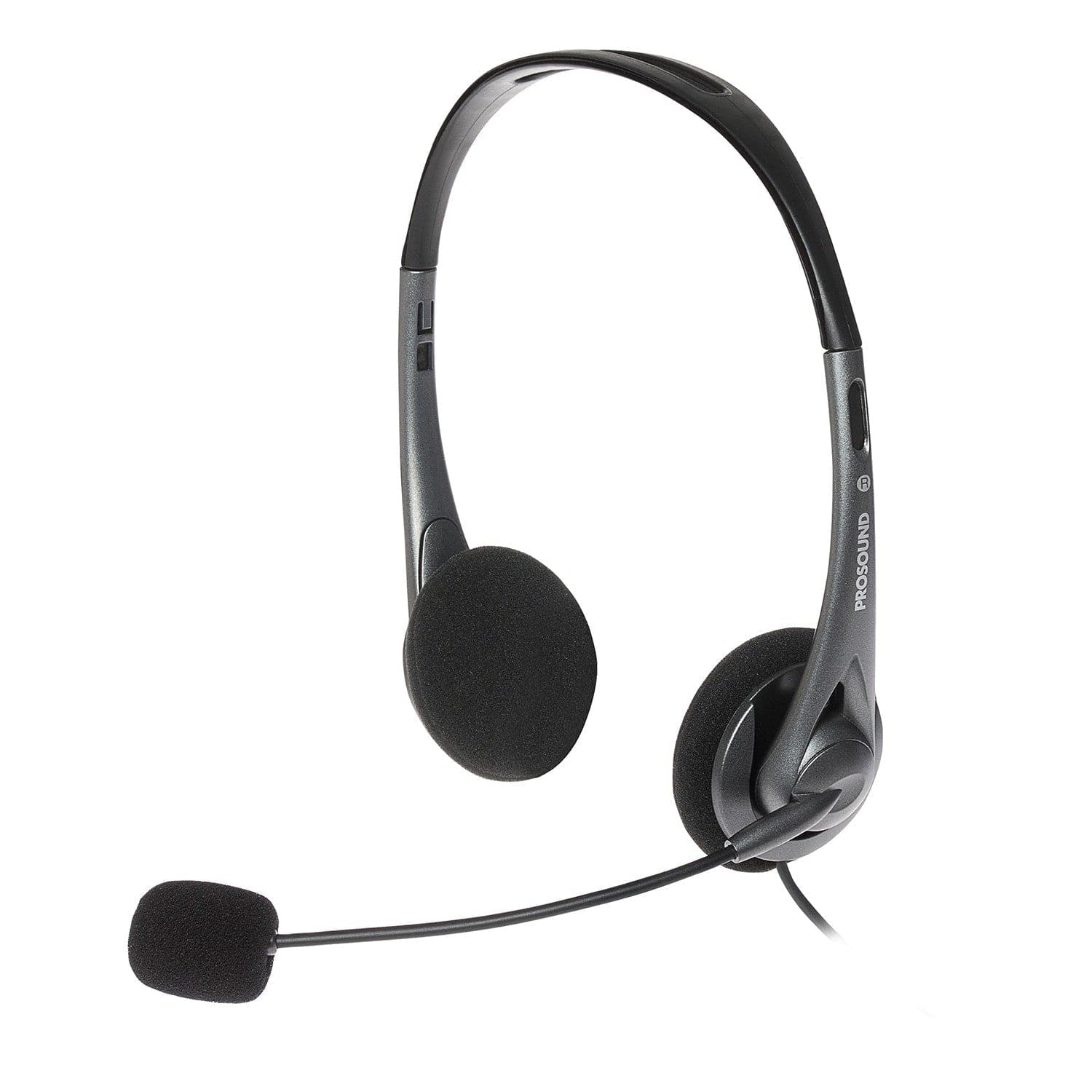 USB Stereo Headset Electret Condenser Boom Microphone & 1.2m Cable