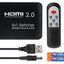 Nikkai HDMI Switch 5 Port in 1 Port Out 4K 60Hz Resolution with Remote Control - Black - maplin.co.uk