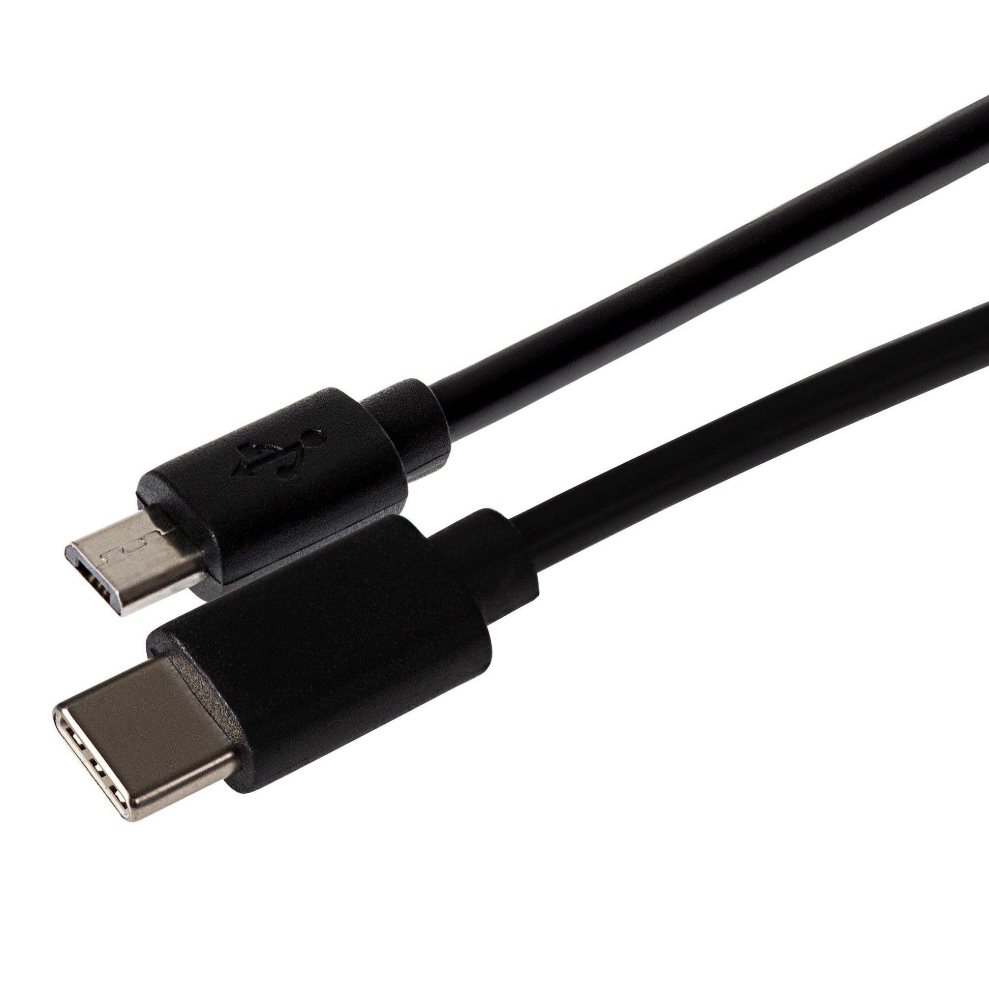 Maplin USB-C to Micro USB-B Cable - Black, 1m - maplin.co.uk