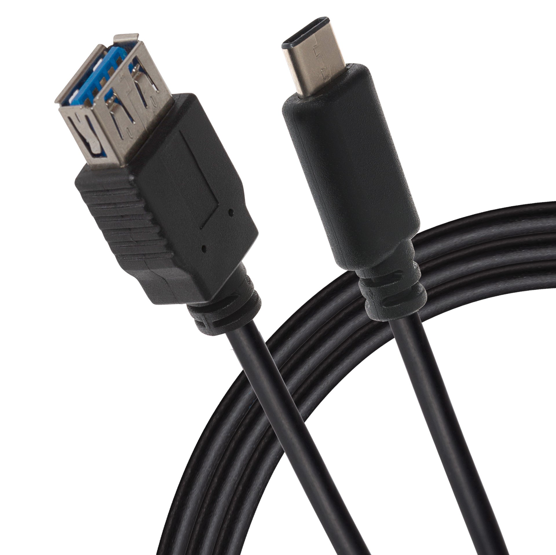Pro USB C Male to USB 3.1 Female Gen 2 60W Super Speed Data Transfer & Charging Adapter Cable Black 1m