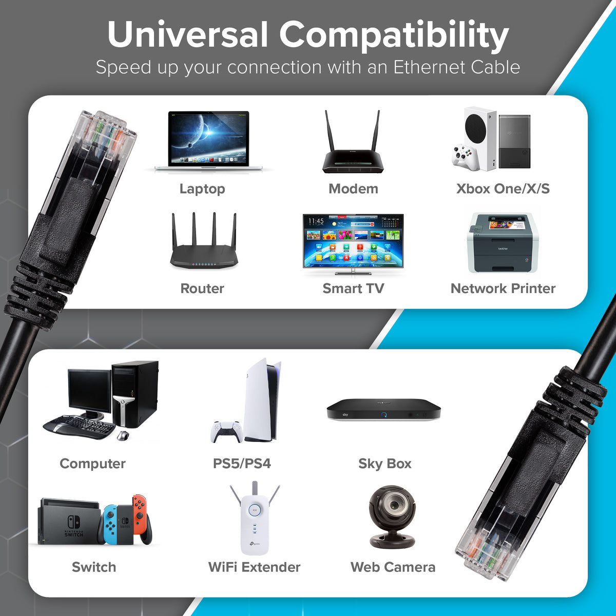 Maplin Outdoor External CAT6 Ethernet Cable | Cables & Adapters ...