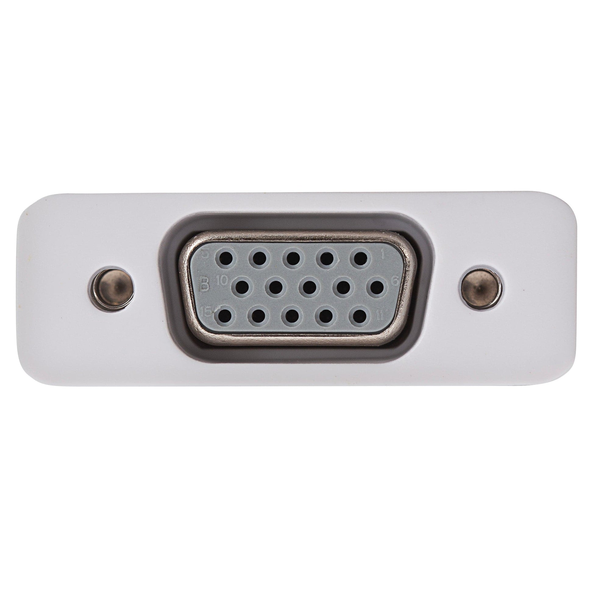 Maplin USB-C to VGA Female Connector Full HD @60Hz Adapter - White, 16cm