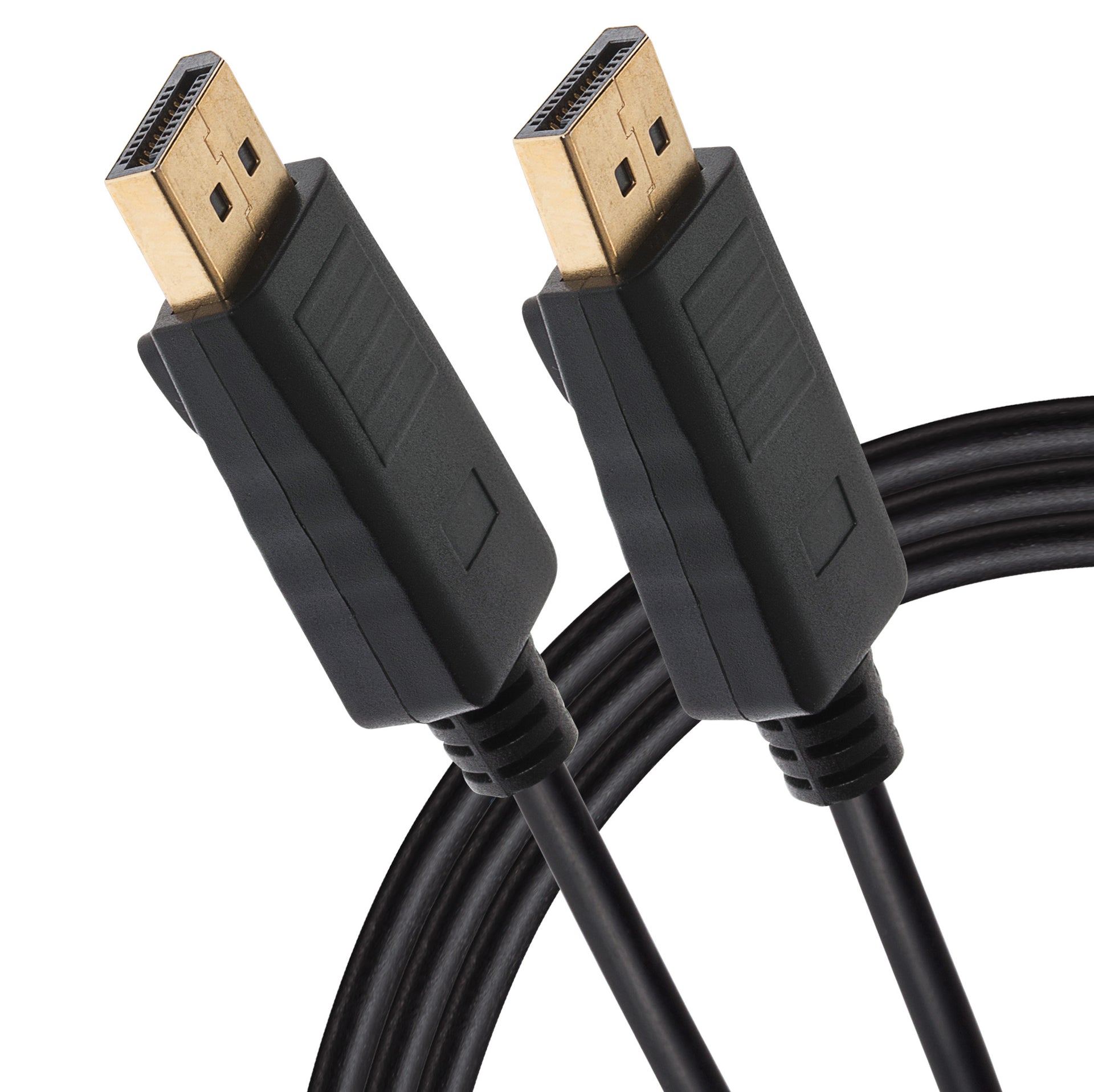 Lockable 4K Ultra HD DisplayPort Cable Black 1m
