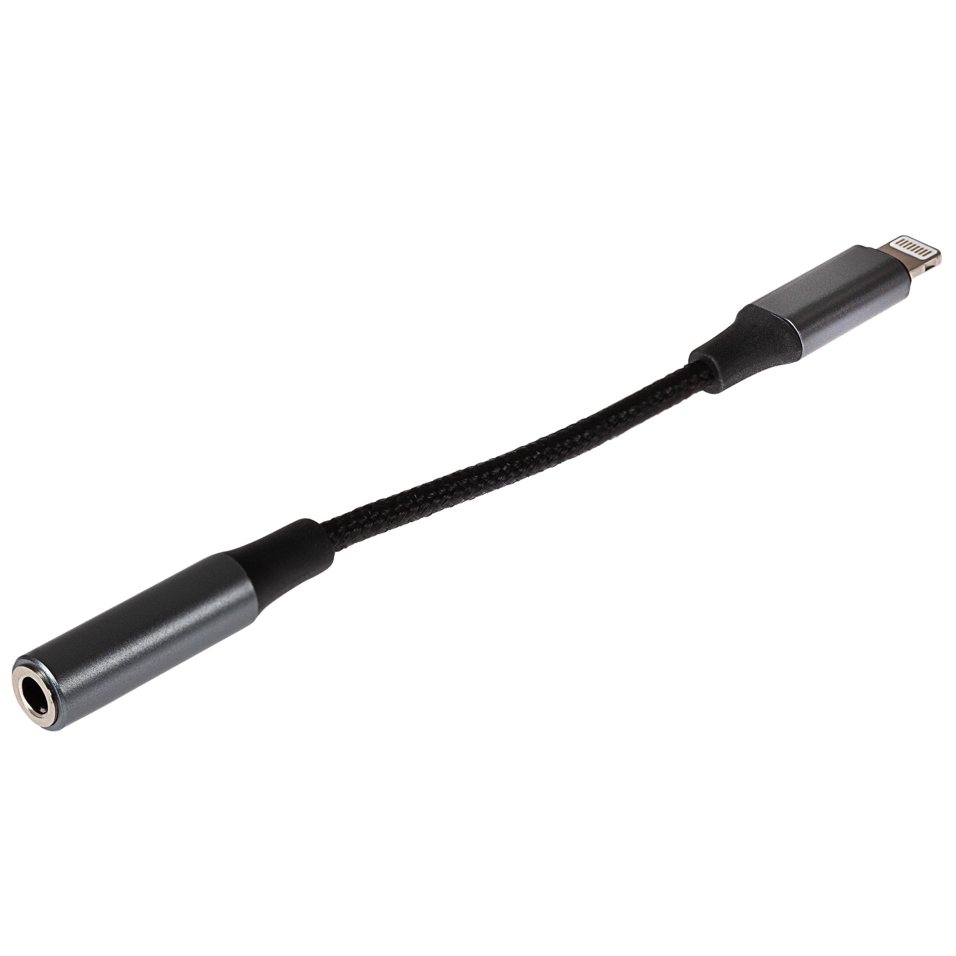 Maplin Lightning to 3.5mm Female Headphone Jack Audio Adapter - Black, 5cm - maplin.co.uk