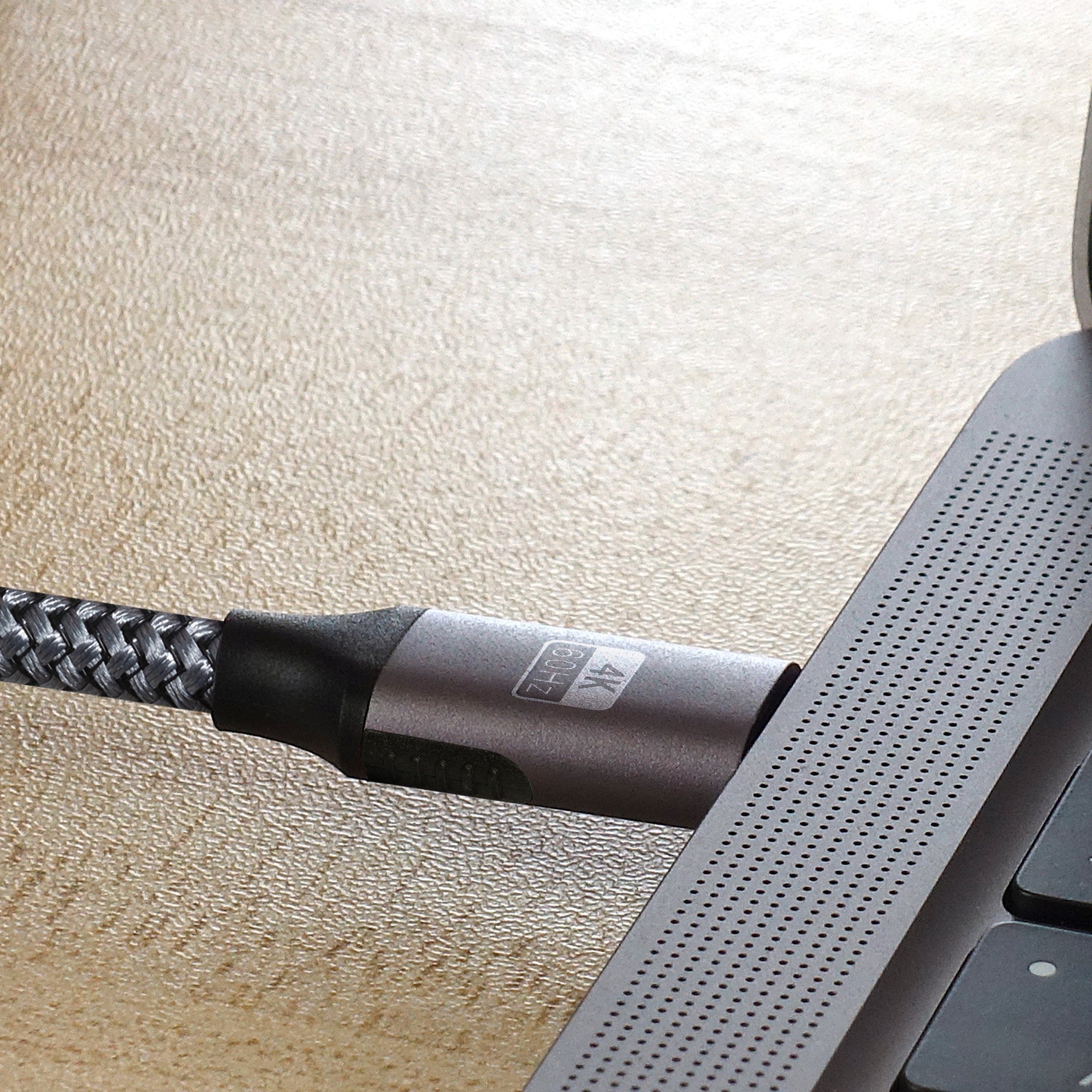 Maplin Pro USB-C to USB-C Gen2 100W 20Gbps Power Delivery Super Speed Data Transfer & Charging Braided Cable - Silver, 3m (Pack of 2)