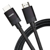 Maplin HDMI to HDMI V2.1 8K Ultra HD 60fps Braided Cable with Ethernet - Black