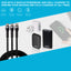 Maplin USB-C to 2-in-1 Multi-Charging USB-C 65W & USB-C 12W Braided Cable - Black