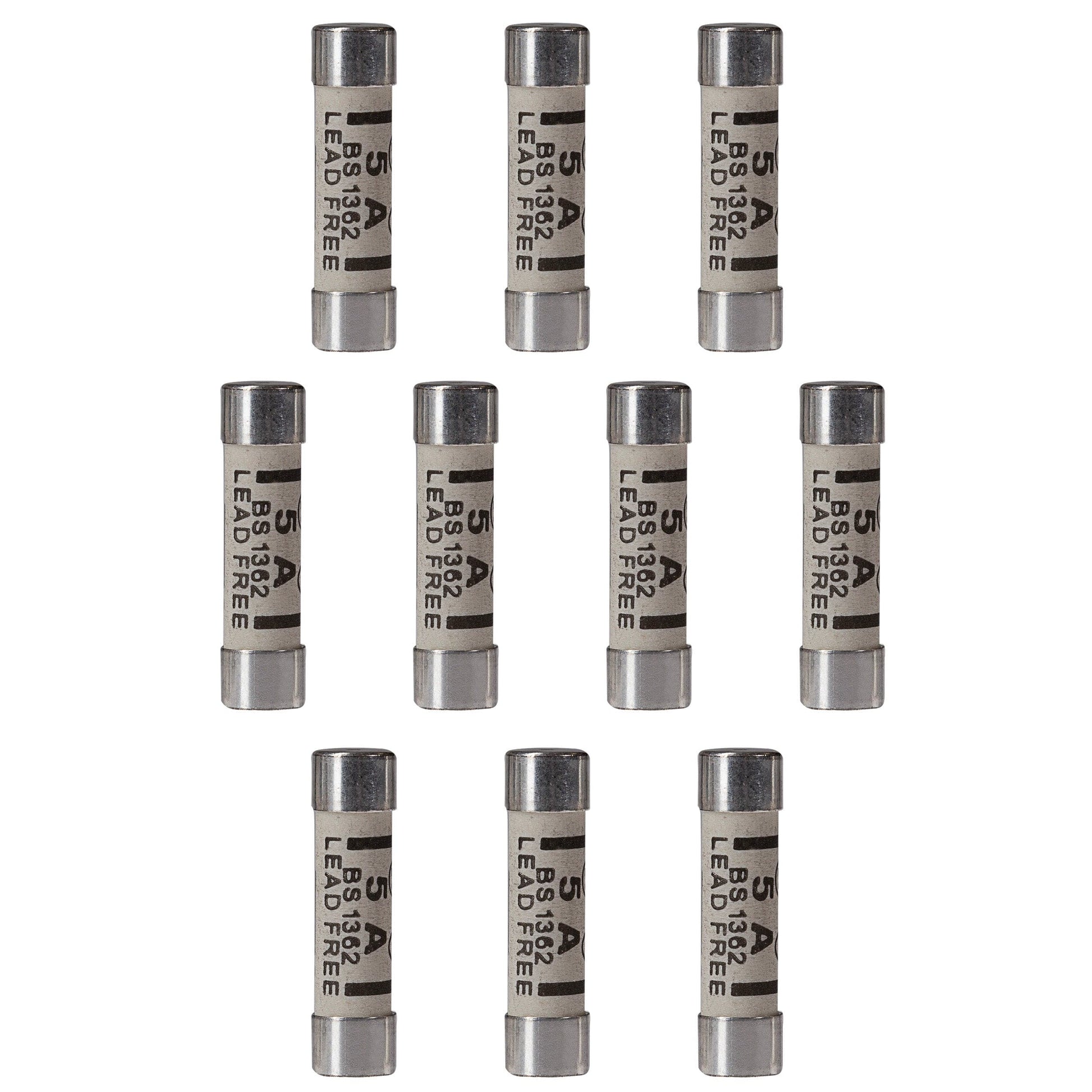 Maplin 5 Amp Plug Fuse BS1362 25.4 x 6.4mm - Pack of 10 - maplin.co.uk