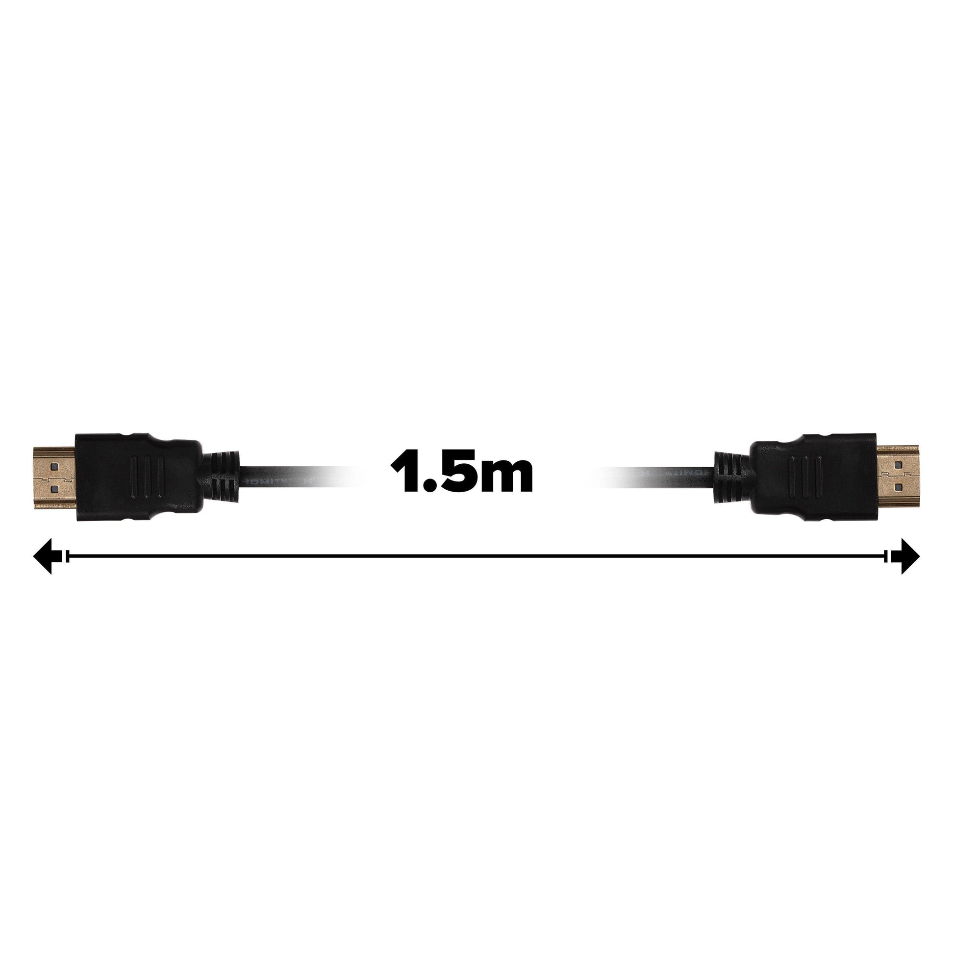 Maplin HDMI to HDMI 4K Ultra HD Cable - Black, 1.5m - maplin.co.uk