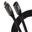 Maplin USB-C Male to USB-C Female 100W Extension Braided Cable - Black - maplin.co.uk