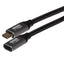 Maplin USB-C Male to USB-C Female 100W Extension Braided Cable - Black