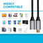 Maplin USB-C Male to USB-C Female 100W Extension Braided Cable - Black