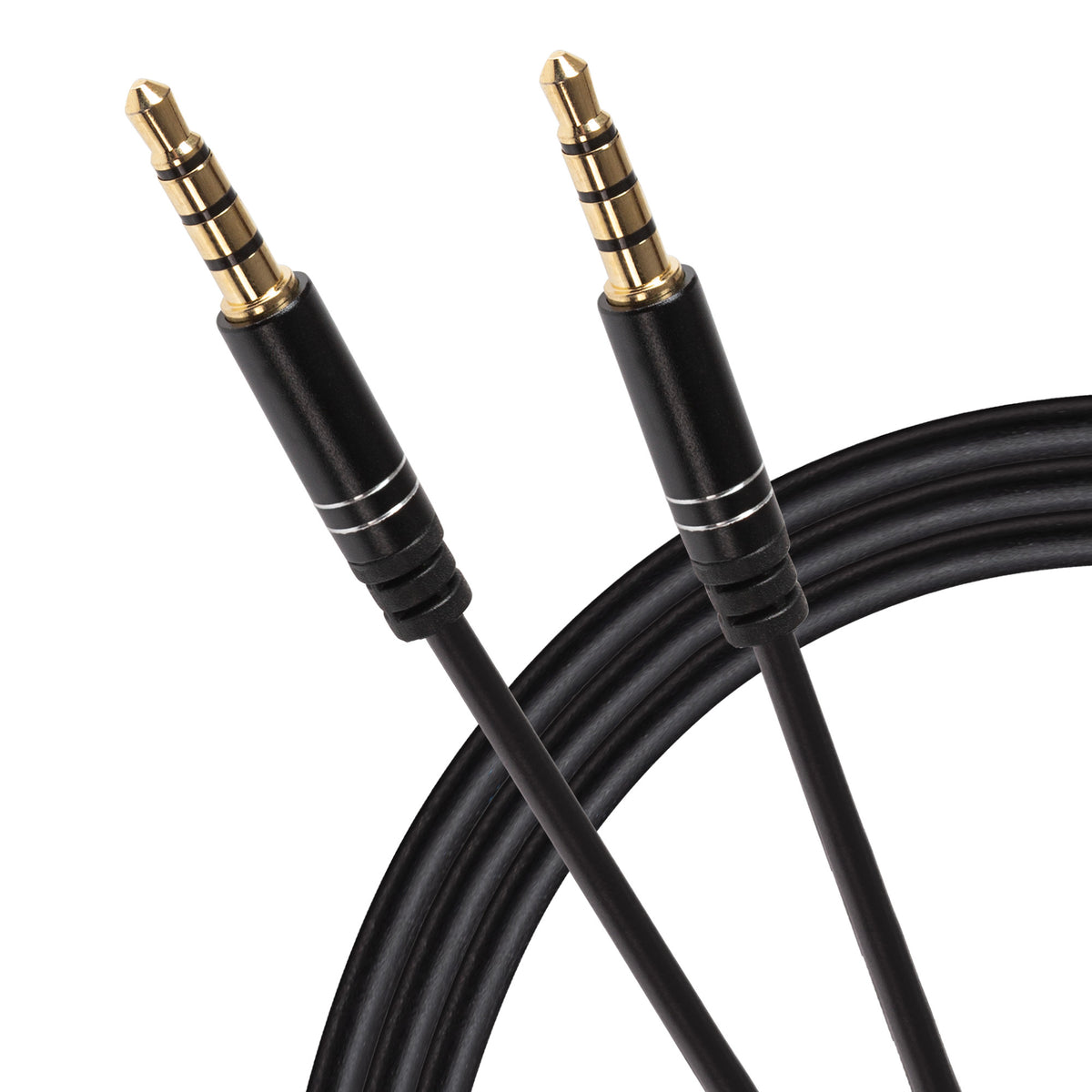 Aux Extension 6ft 3.5mm TRRS Extension Cable - 4 Conductor With Mic & Video (Male To Female) Headphone Cord Aux Extension 6ft 3.5mm TRRS Extension Cable - 4 Conductor With Mic & Video (Male To Female) Headphone Cord