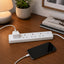 Maplin 2m 4 Socket 13A Extension Lead with Neon Indicators - White