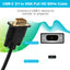 Maplin USB-C 3.1 to VGA Full HD 60Hz Cable (Supports Alt Mode) - Black, 1.8m