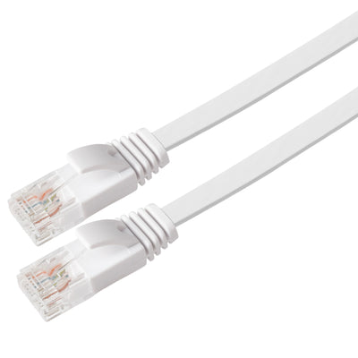 Maplin RJ45 CAT6 UTP Flat Ethernet LAN Cable - White