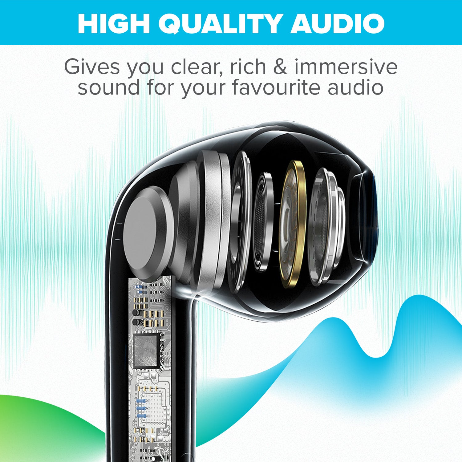 Maplin Wired Lightning Earbuds with Hands Free Calling & Volume Button - White