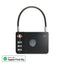 Maplin MiLi MiLock iOS Compatible Combination Padlock Item Locator Black