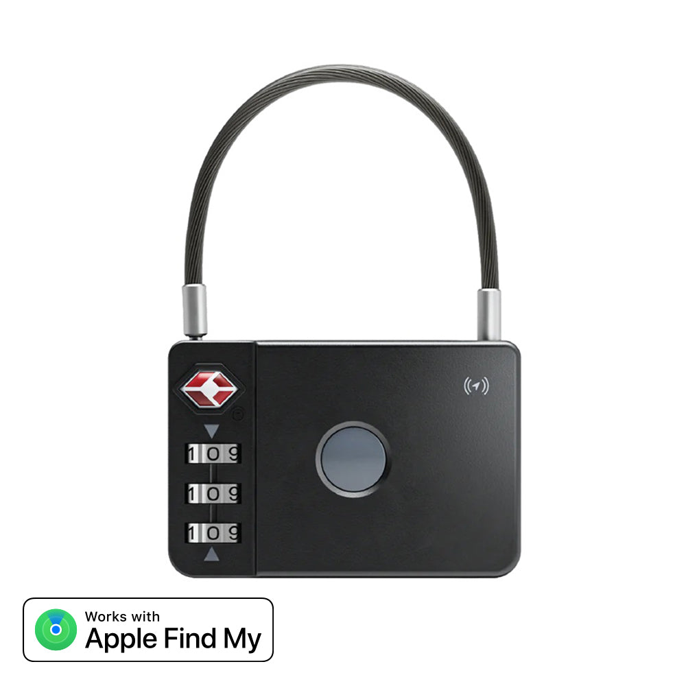 Maplin MiLi MiLock iOS Compatible Combination Padlock Item Locator Black