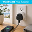 Maplin US Plug to Worldwide Socket Travel Adapter Plug