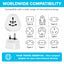 Maplin UK Plug to Worldwide Socket Travel Adapter Plug