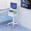 ProperAV Mobile Medical Trolley Cart with Two Drawers