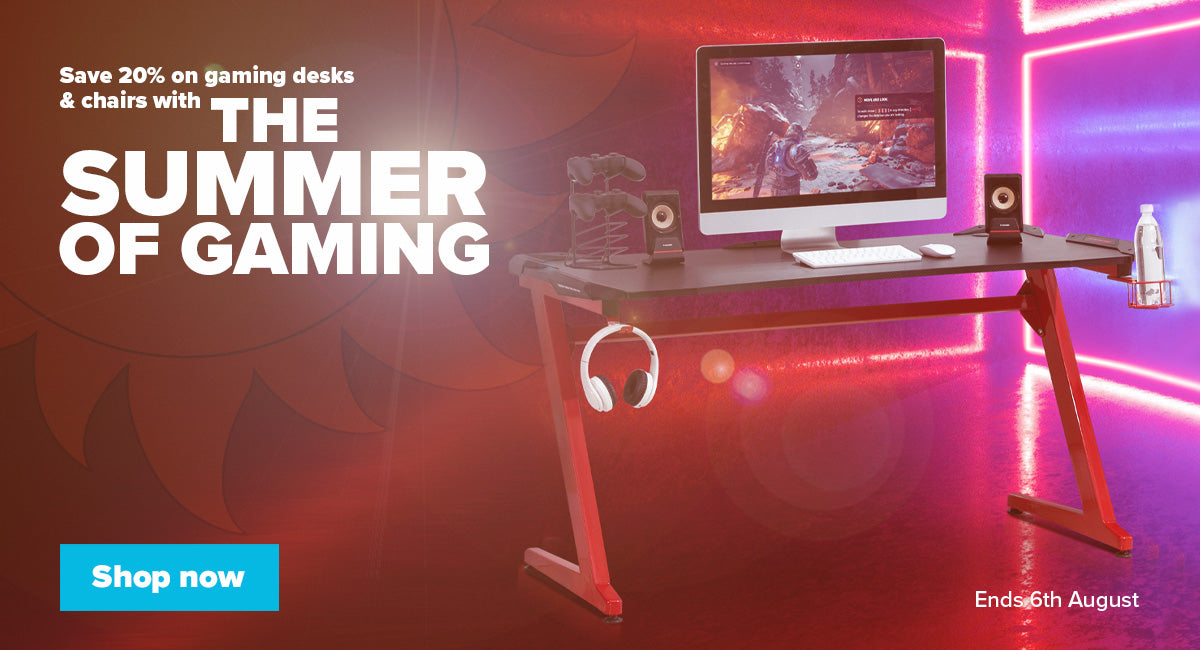 Summer of gaming - save 20% on gaming desks and chairs at Maplin