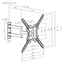 ProperAV TV Wall Bracket (23" - 65" / 30kg Capacity / VESA Max. 400x400)