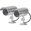 ProperAV Replica Security Camera Kit with 2x Aluminium Cameras - maplin.co.uk