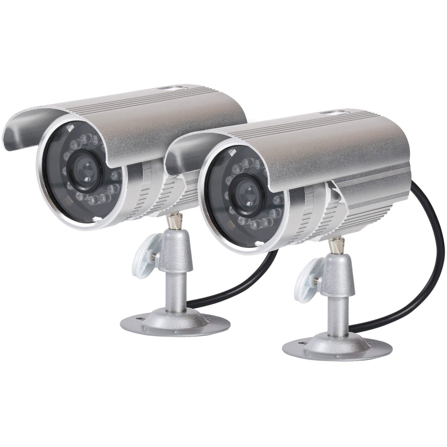 ProperAV Replica Security Camera Kit with 2x Aluminium Cameras - maplin.co.uk