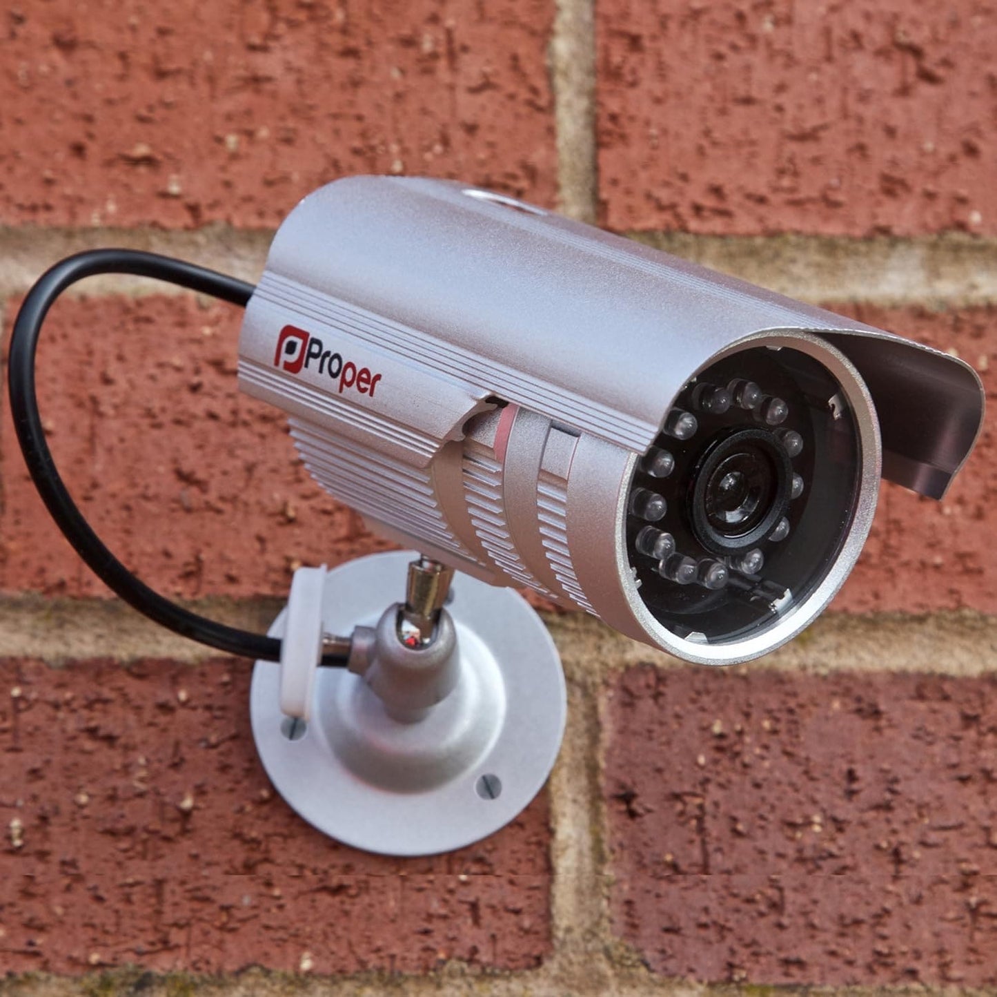 ProperAV Replica Security Camera Kit with 2x Aluminium Cameras - maplin.co.uk