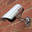 ProperAV Imitation Dummy Security Camera - Silver - maplin.co.uk