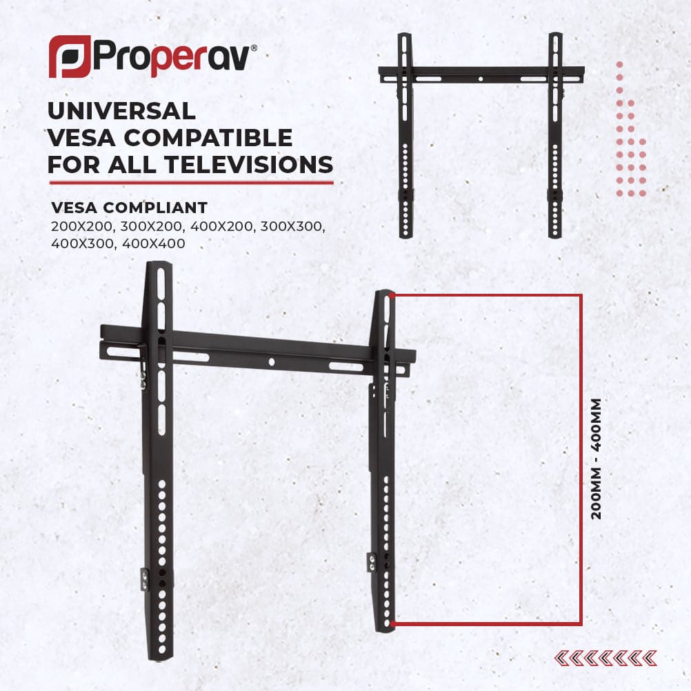 ProperAV Flat TV Wall Bracket (32