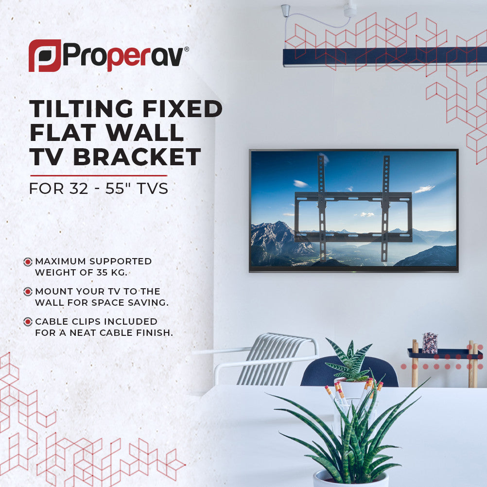 ProperAV Flat TV Wall Bracket (32
