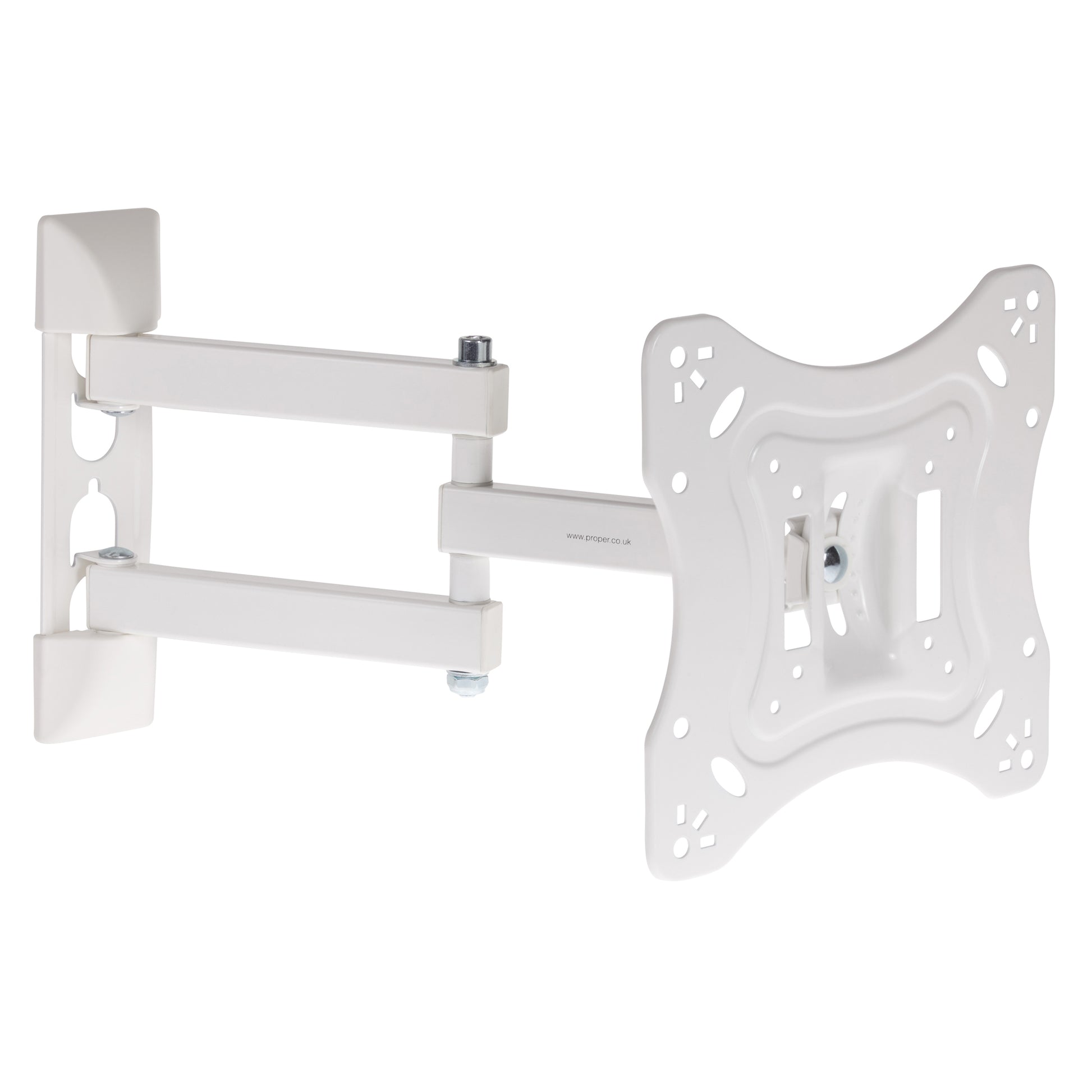 ProperAV TV Wall Bracket (23" - 55" / 30kg Capacity / VESA Max. 400x400) White