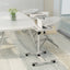 ProperAV Mobile Desk Workstation & Projector Stand - White - maplin.co.uk