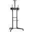 ProperAV Mobile TV Trolley Stand on Wheels for 37" - 70" Screens (50kg Capacity / VESA Max. 400x600)