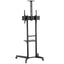 ProperAV Mobile TV Trolley Stand on Wheels for 37" - 70" Screens (50kg Capacity / VESA Max. 400x600)