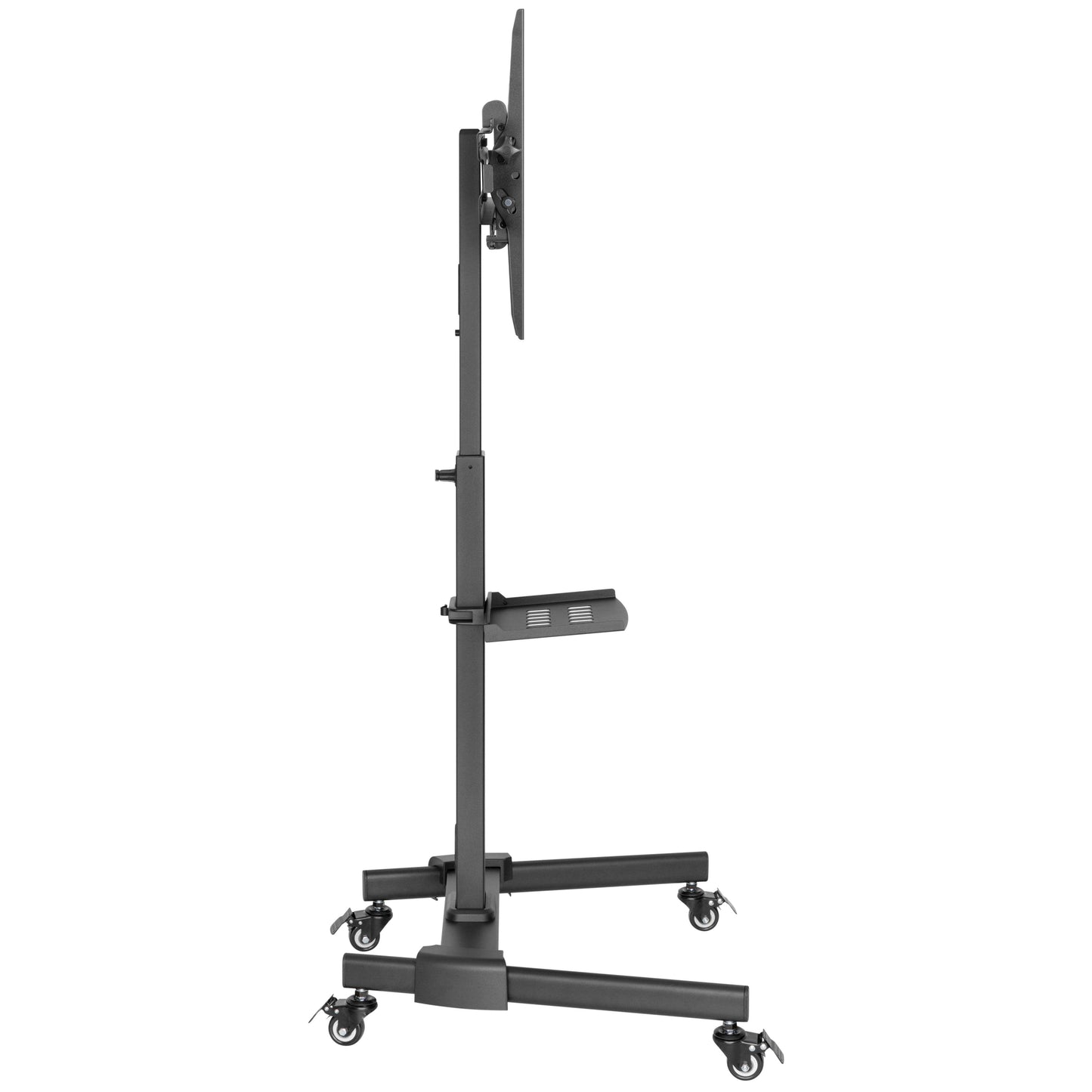 ProperAV Mobile TV Trolley Stand on Wheels for 32" - 55" Screens (35kg Capacity / VESA Max. 400x400)