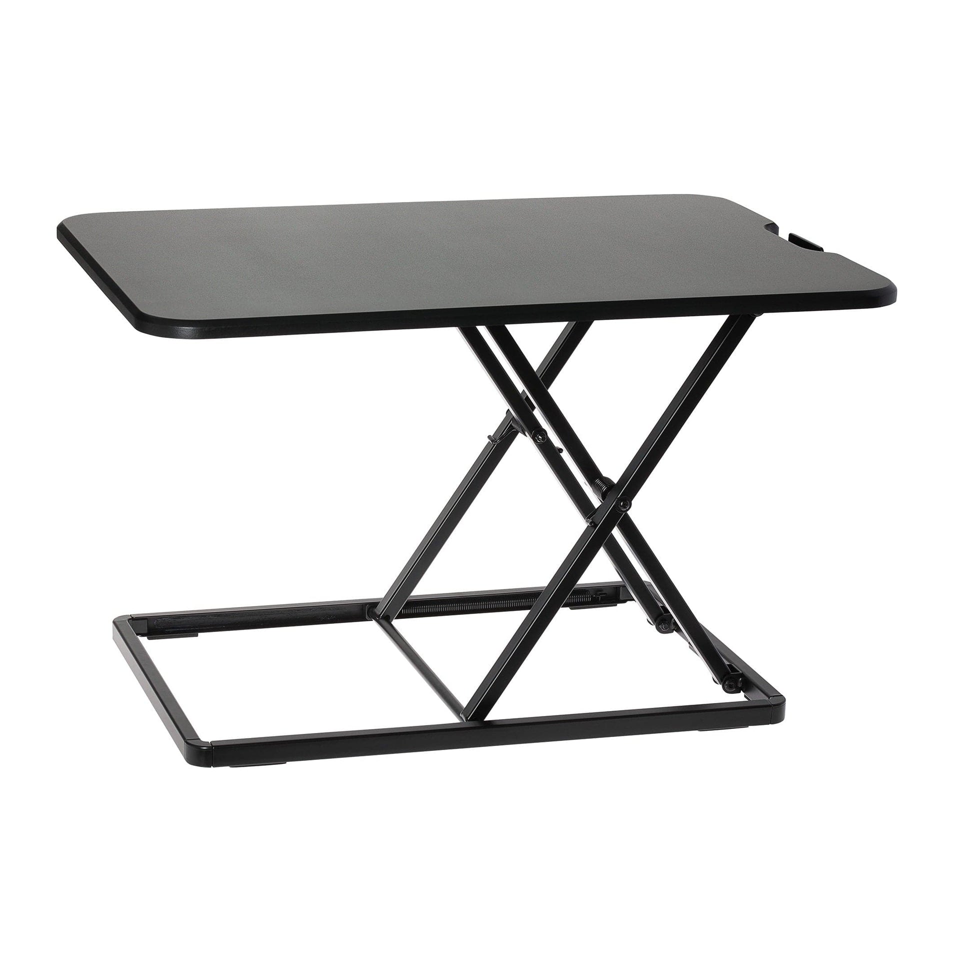 ProperAV LITE Stand Up Desk Converter with Variable Height Settings - Black - maplin.co.uk