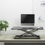 ProperAV LITE Stand Up Desk Converter with Variable Height Settings - Black - maplin.co.uk